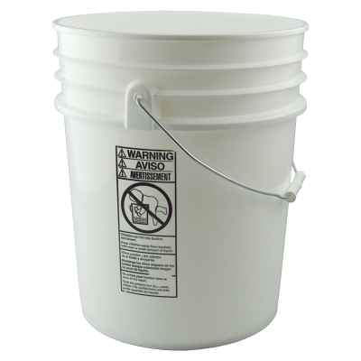 5 GALLON PLASTIC BUCKETW/LID