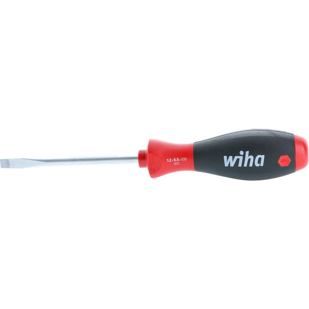 Slotted Screwdrivers; Blade Width (mm): 6.50 ; Blade Length (Inch): 3-9/10 ; Overall Length (Decimal Inch): 8.6000 ; Handle Type: Cushion Grip ; Handle Length (Decimal Inch - 4 Decimals): 4.7000 ; Blade Thickness (Decimal Inch): 0.2550