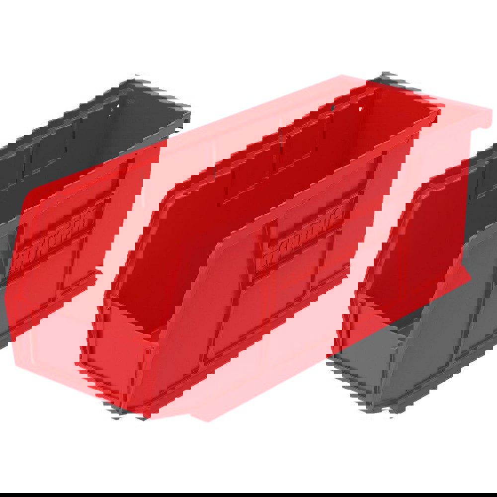 Plastic Hopper Stacking Bin: Red