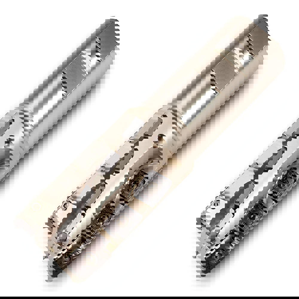 Indexable Square-Shoulder End Mills; Maximum Depth of Cut (mm): 59.69 ; Maximum Depth of Cut (Decimal Inch): 2.3500 ; Cutter Style: 23J6G ; Shank Type: Weldon Flat ; Shank Diameter (Decimal Inch): 1.2500 ; Shank Diameter (Inch): 1-1/4