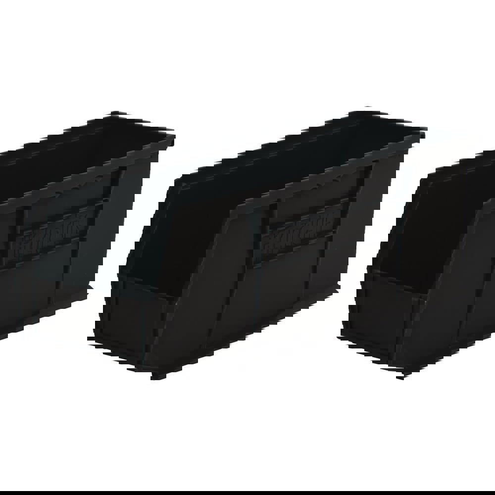 Plastic Hopper Stacking Bin: Black