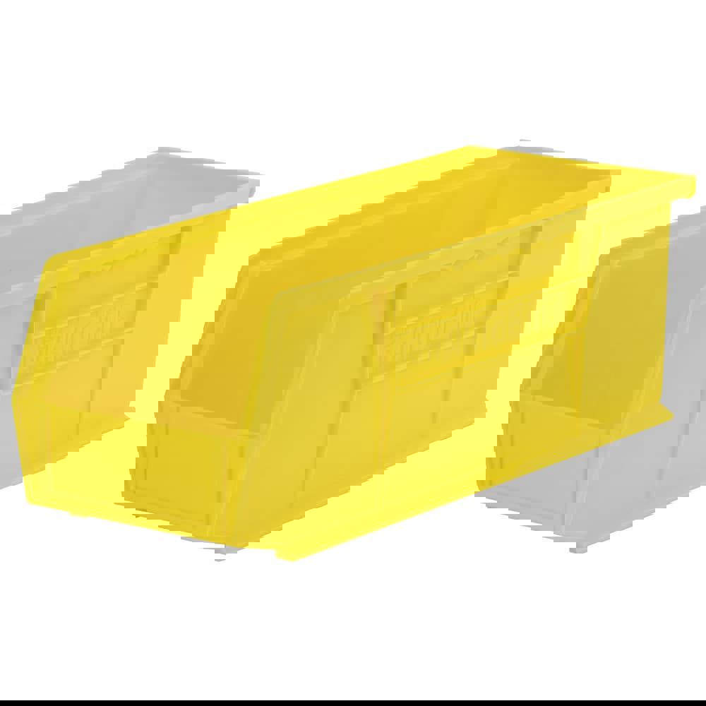 Plastic Hopper Stacking Bin: Yellow