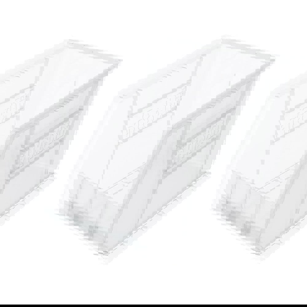 Plastic Hopper Stacking Bin: Clear