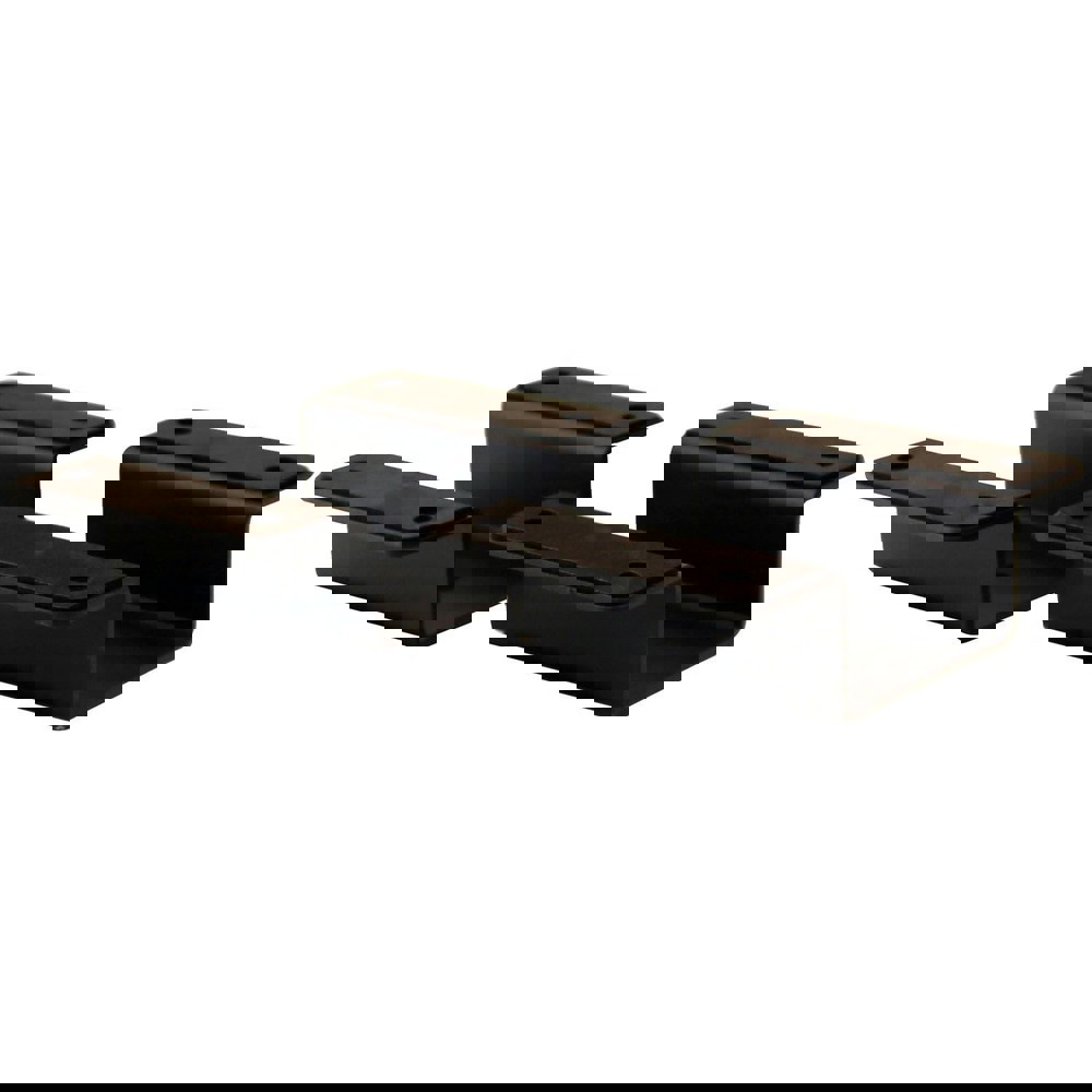 Automotive Light Mounts & Accessories; Type: Headache Rack Steel Mounting Feet ; For Use With: LED Modular Light Bar ; Length (Inch): 4-1/2 ; Material: Steel ; Color: Black ; Height (Inch): 1-3/4