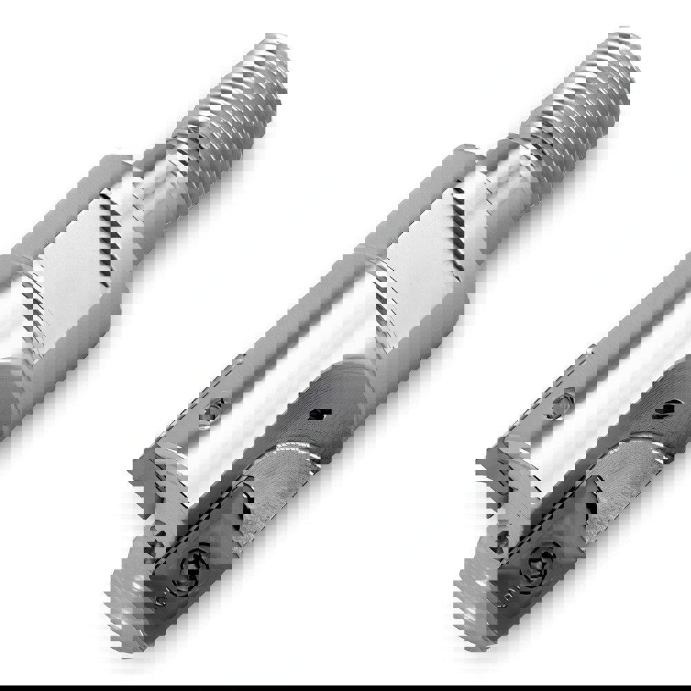 Indexable Square-Shoulder End Mill: 12J1X-07015X6R01, 12.45 mm Max Depth of Cut, M10 Modular Connection Shank