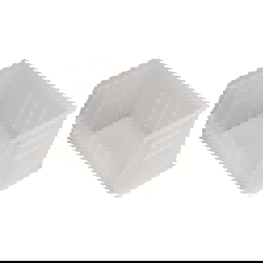 Plastic Hopper Stacking Bin: Clear