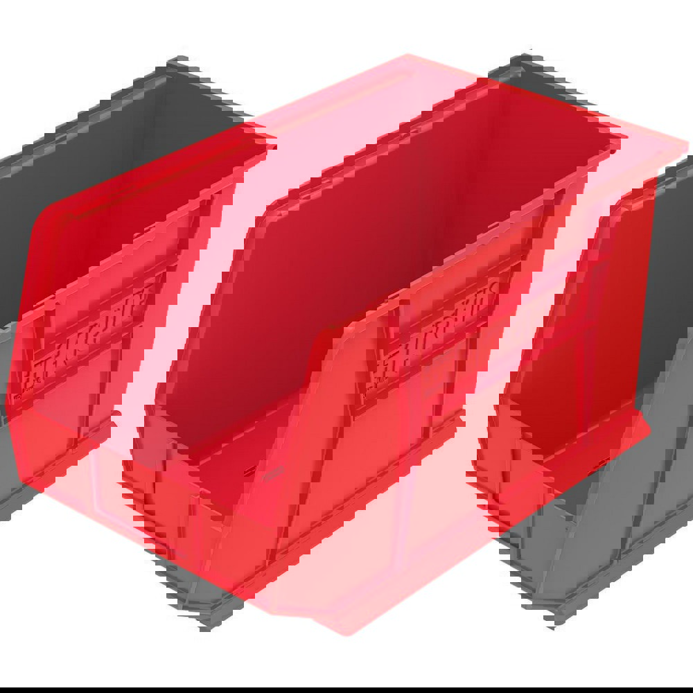 Plastic Hopper Stacking Bin: Red