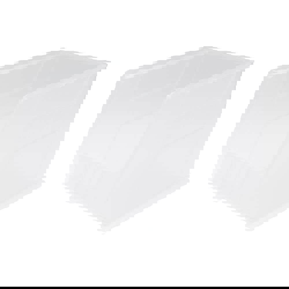 Plastic Hopper Stacking Bin: Clear