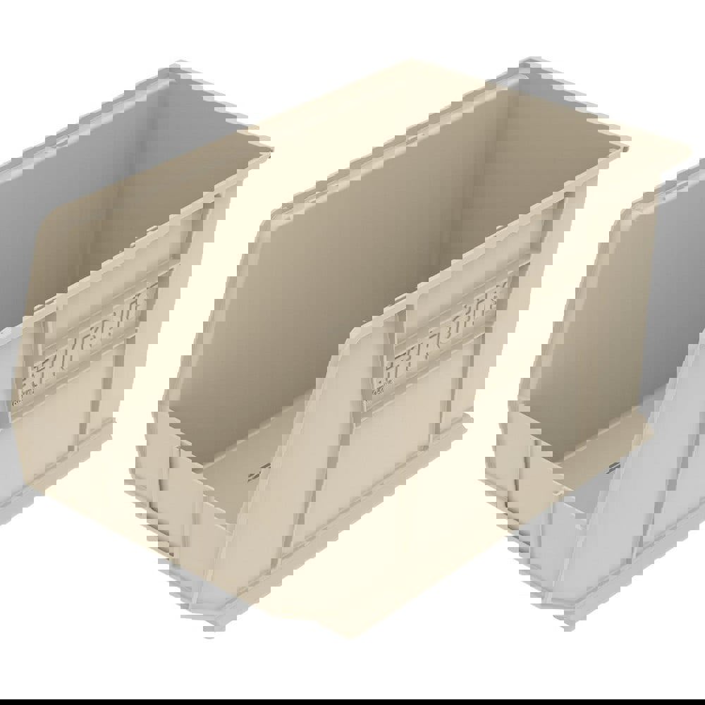 Plastic Hopper Stacking Bin: Gray