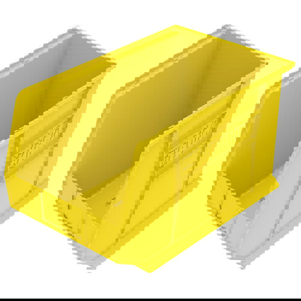 Plastic Hopper Stacking Bin: Yellow