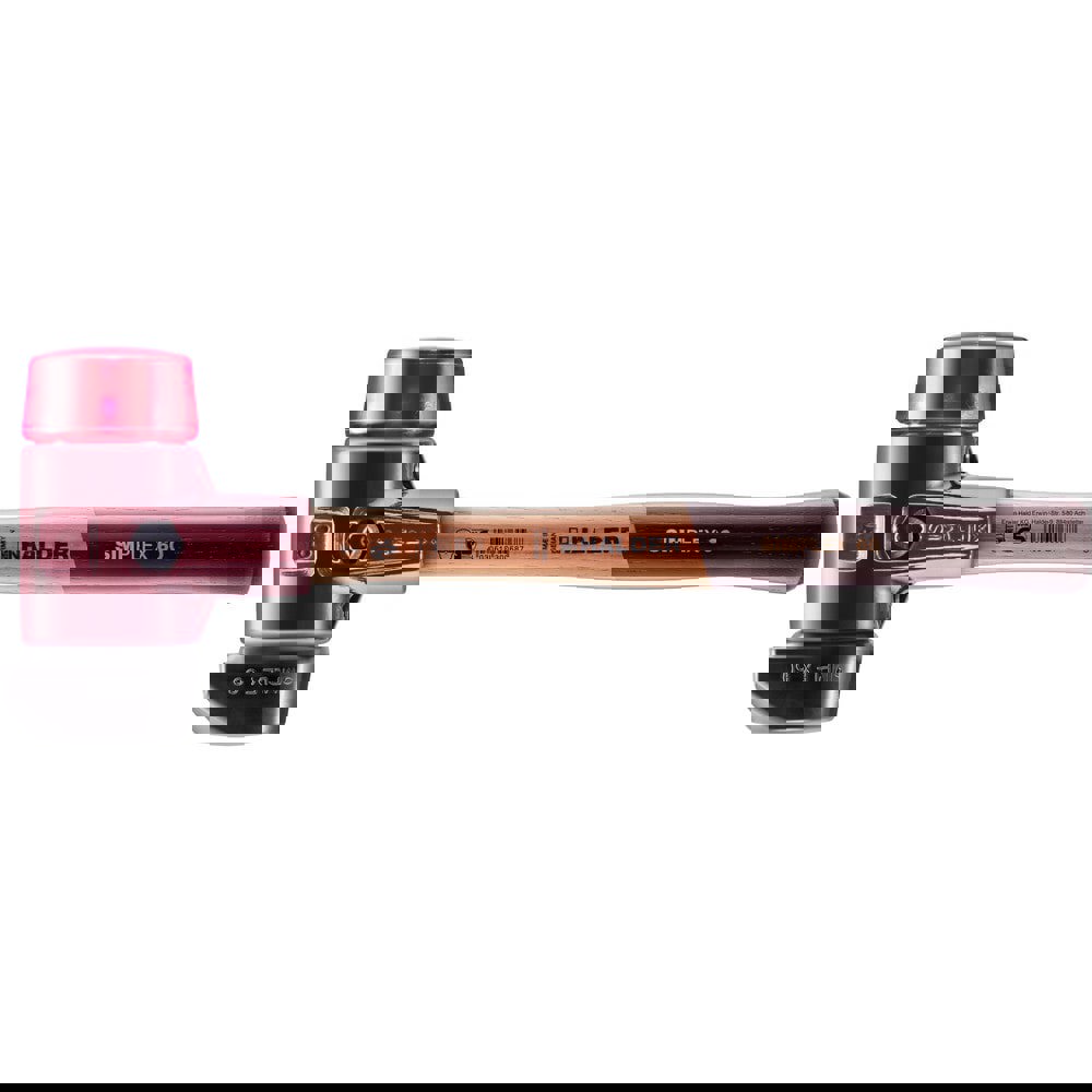 Mallets; Mallet Type: Double Face Mallet ; Head Weight (Oz): 54 ; Head Material: Plastic; Rubber ; Handle Material: Hickory ; Head Color: Black; Red ; Handle Length (Decimal Inch): 13-1/4