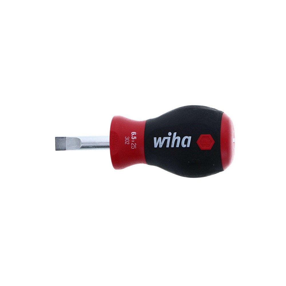 Slotted Screwdrivers; Blade Width (Inch): 1/4 ; Blade Length (Inch): 1 ; Overall Length (Inch): 2-15/16 ; Handle Type: Cushion Grip ; Handle Length (Decimal Inch): 1-15/16 ; Handle Color: Black; Red