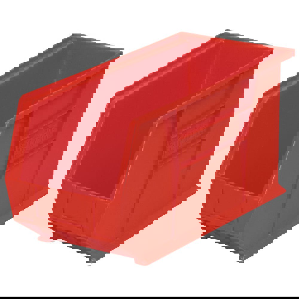 Plastic Hopper Stacking Bin: Red