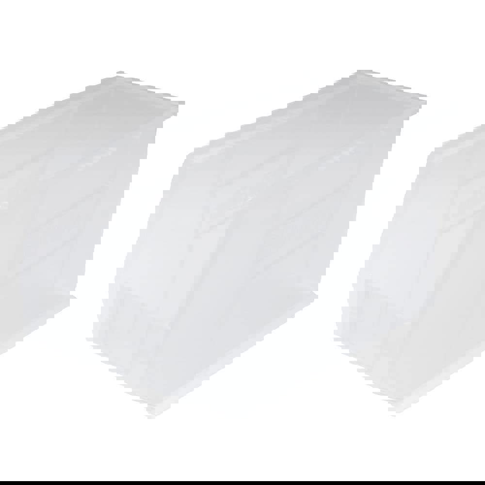 Plastic Hopper Stacking Bin: Clear