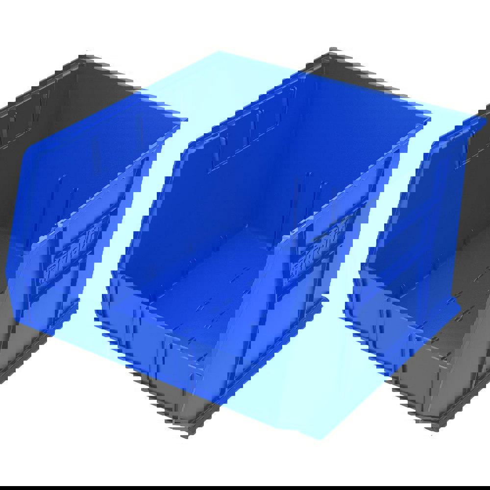 Plastic Hopper Stacking Bin: Blue