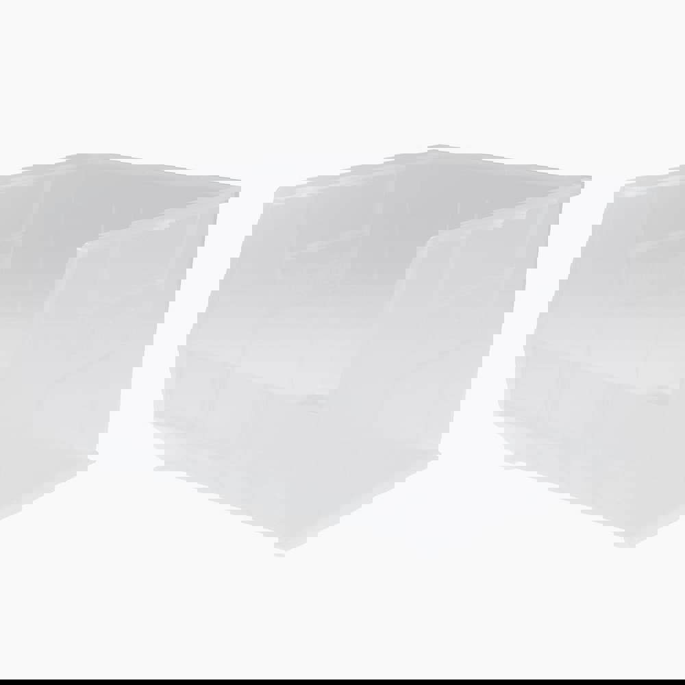 Plastic Hopper Stacking Bin: Clear