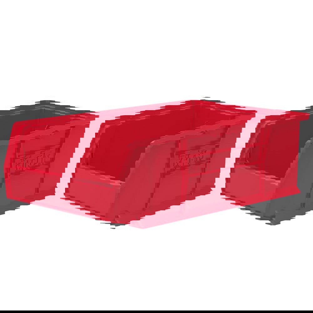 Plastic Hopper Stacking Bin: Red