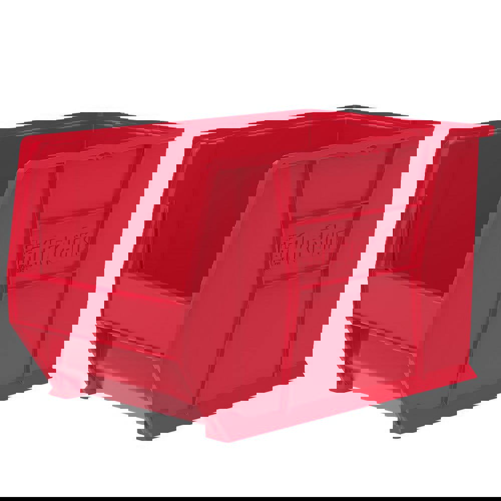 Plastic Hopper Stacking Bin: Red