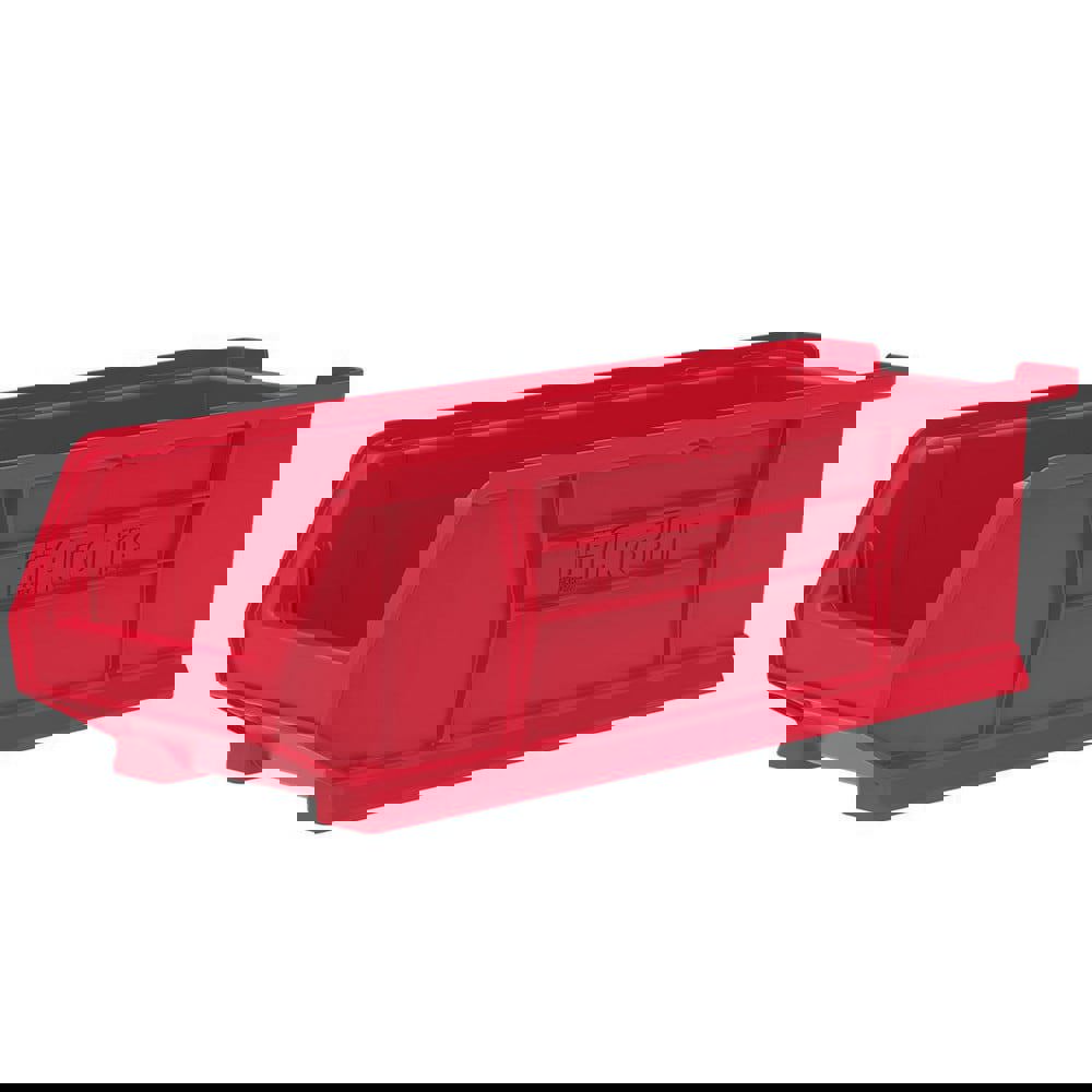 Plastic Hopper Stacking Bin: Red