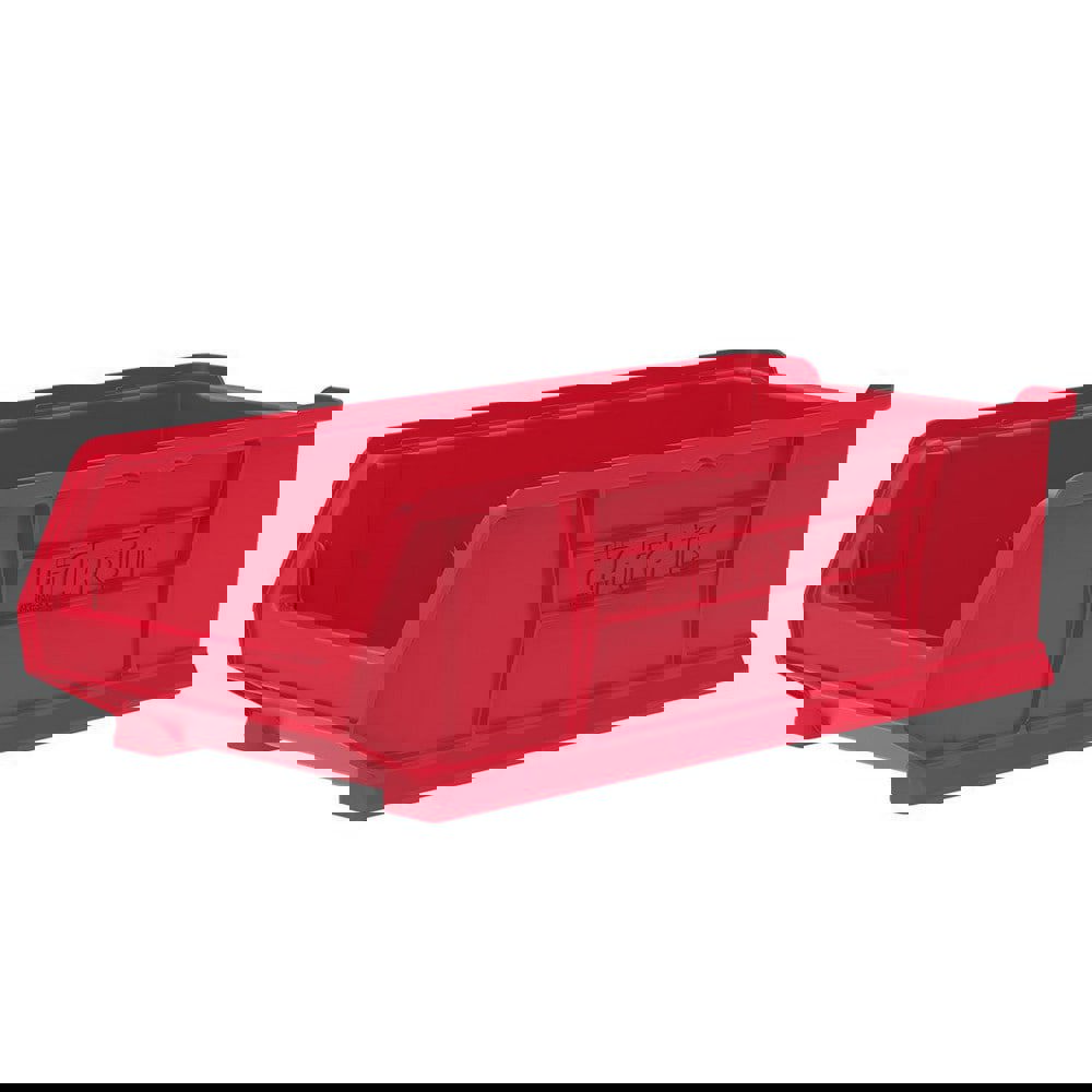 Plastic Hopper Stacking Bin: Red