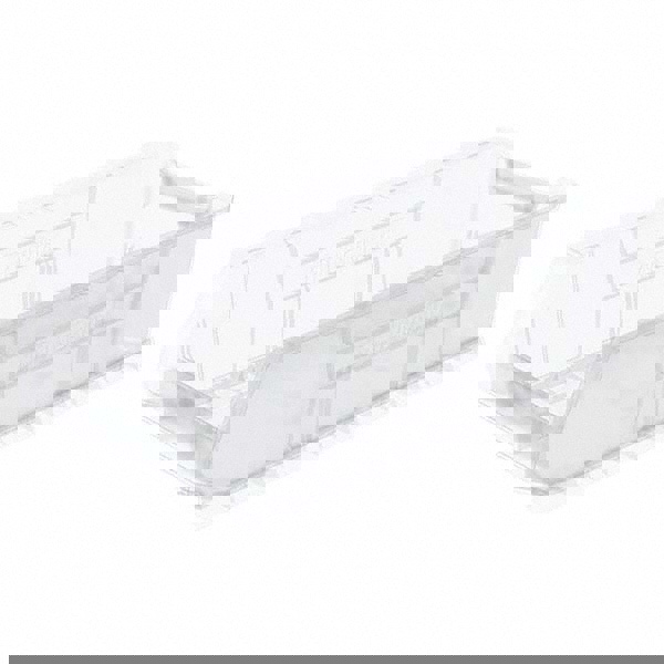 Plastic Hopper Stacking Bin: Clear