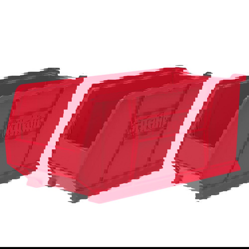 Plastic Hopper Stacking Bin: Red