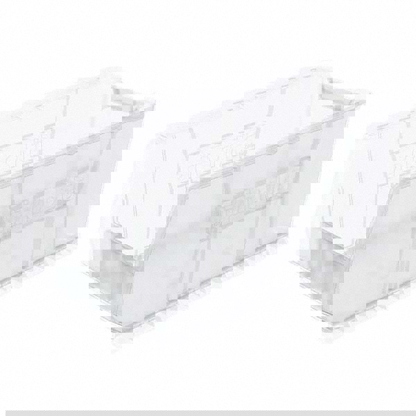 Plastic Hopper Stacking Bin: Clear