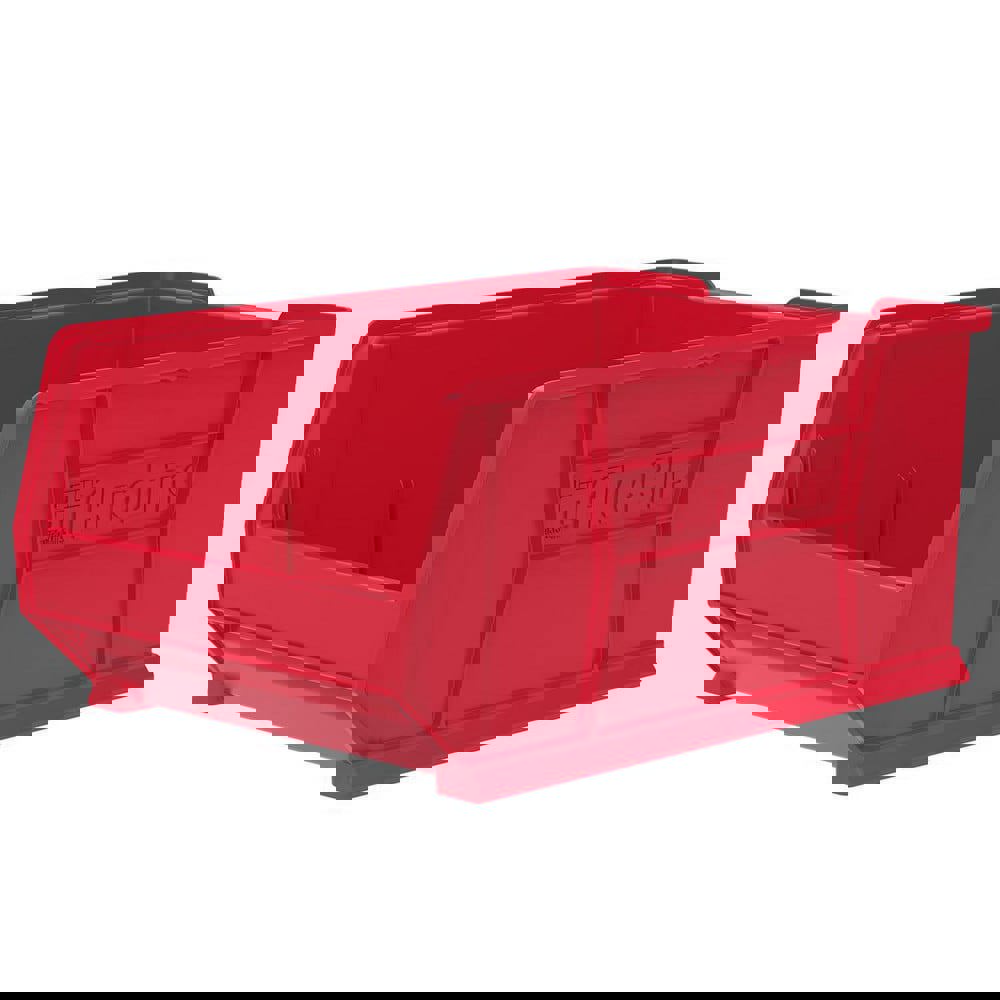 Plastic Hopper Stacking Bin: Red