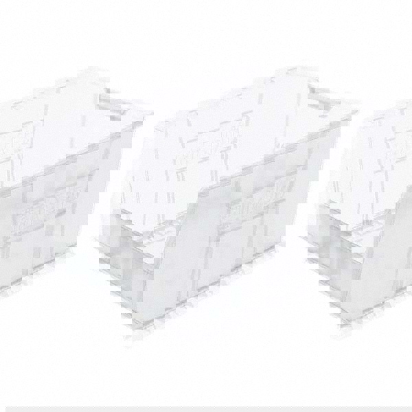 Plastic Hopper Stacking Bin: Clear