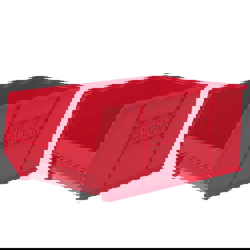 Plastic Hopper Stacking Bin: Red