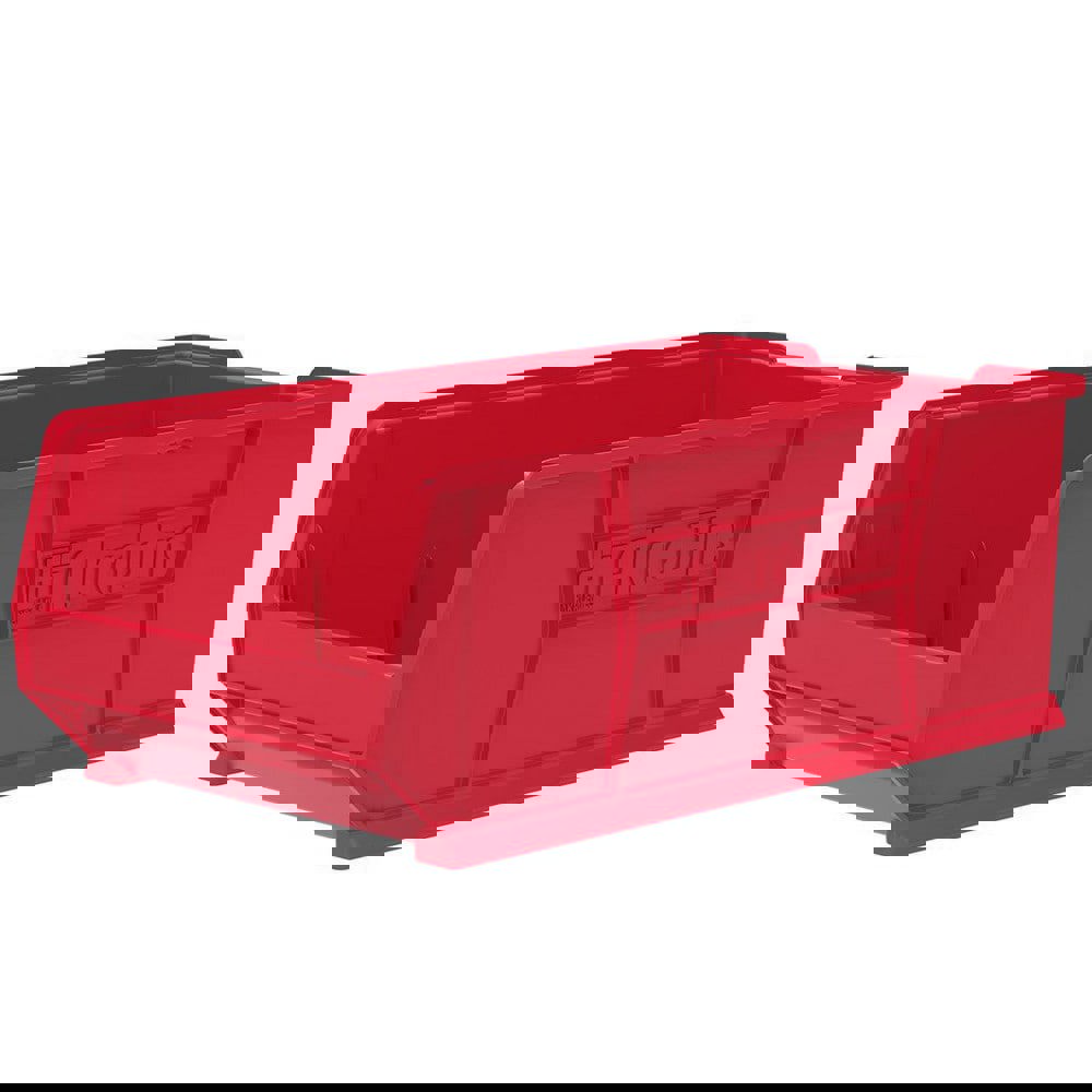 Plastic Hopper Stacking Bin: Red