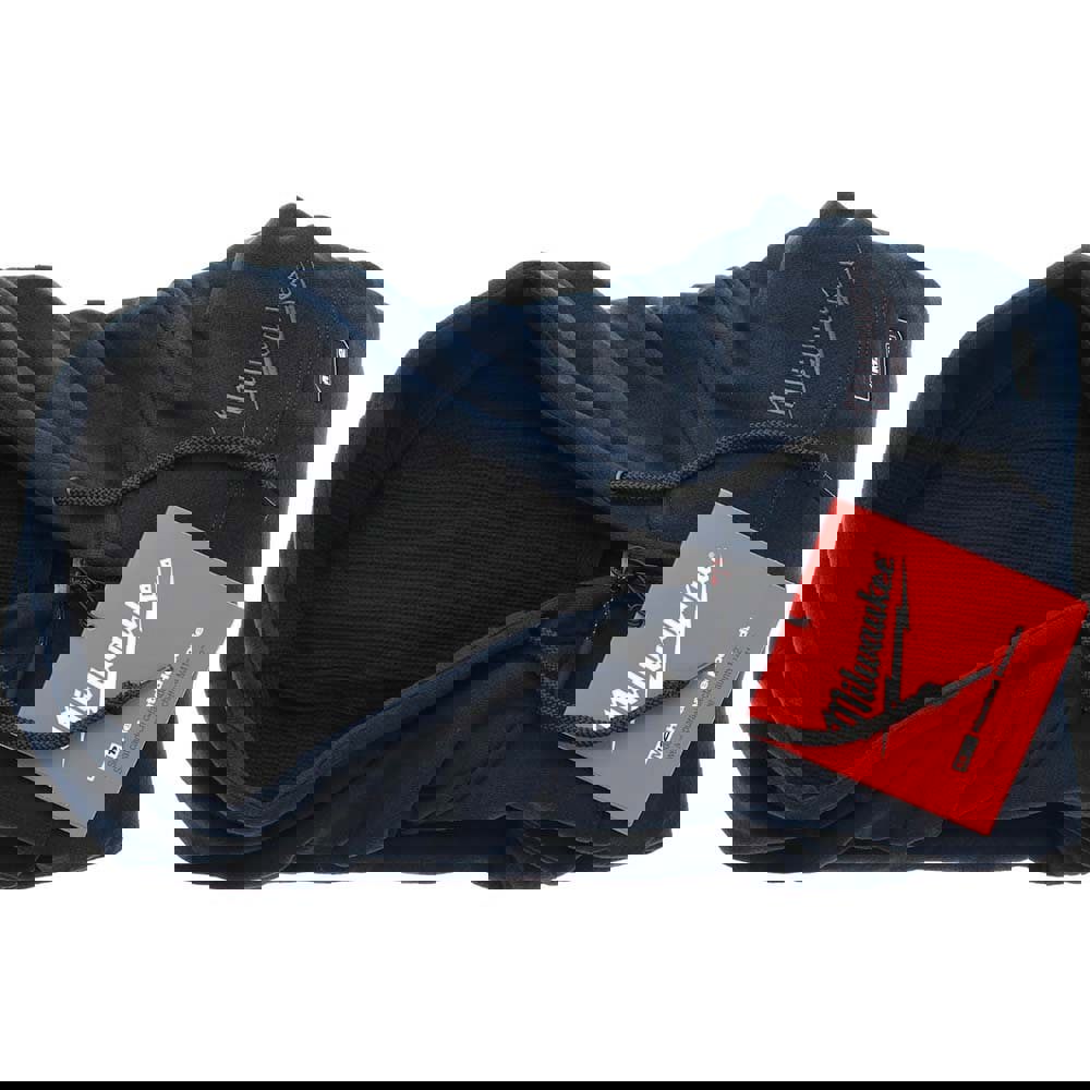 Heated Sweatshirt: Size Large, Cotton & Polyester, Zipper Closure