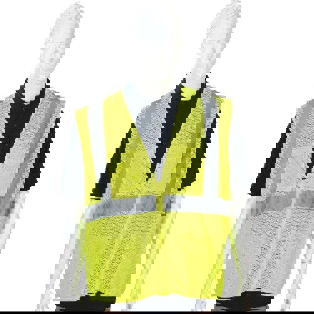 High Visibility Vest: Large, Surveyor's Vest, ANSI Class 2