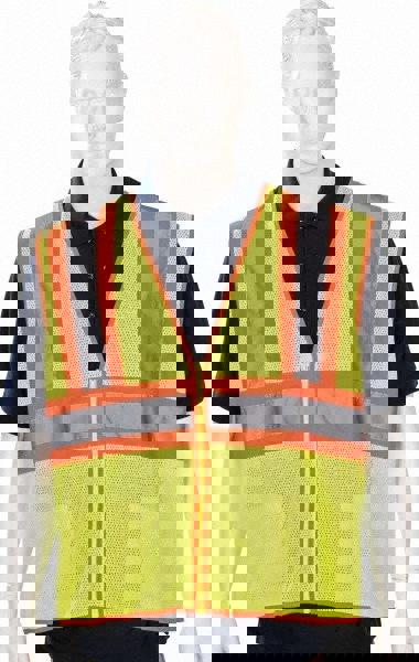 High Visibility Vest: 4X-Large, ANSI Class 2