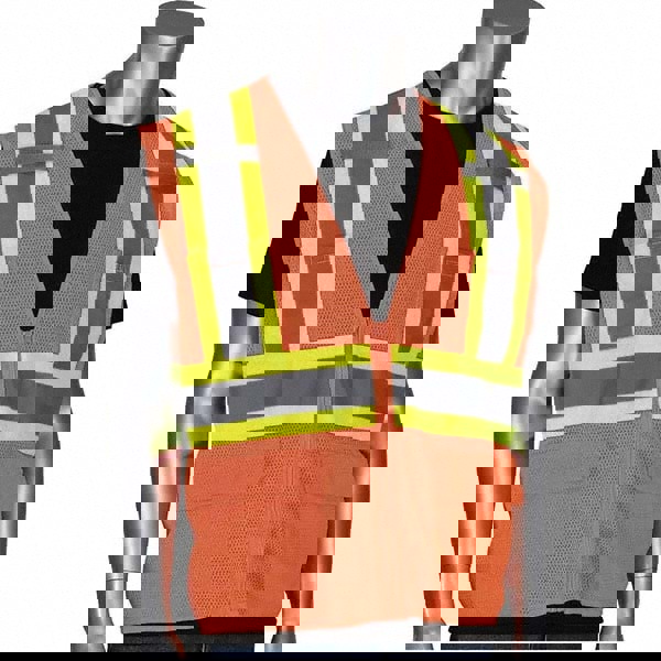 High Visibility Vest: 3X-Large, General Purpose Vest, ANSI Class 2