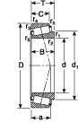 95mm Bore Diam, 200mm OD, 49.5mm Wide, Tapered Roller Bearing