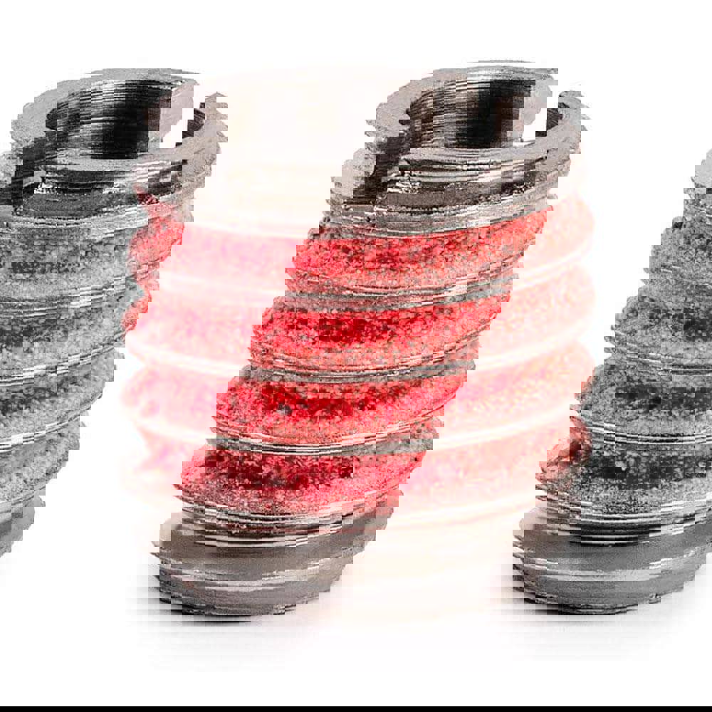 Thread Locking Insert: 5/16-18 Internal Thread, 1/2-13 External Thread, UNC, 31/64