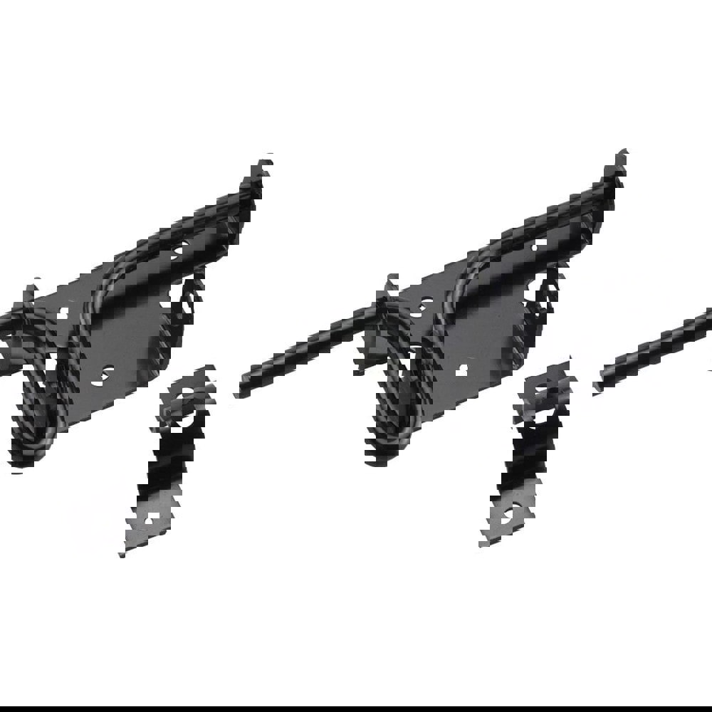 Gate Latches; Mount Type: Screw ; Finish/Coating: Black ; Overall Length: 2.24 ; Projection: 0.94in ; Bolt Length: 6.690 ; Bolt Head Diameter: 0.33in