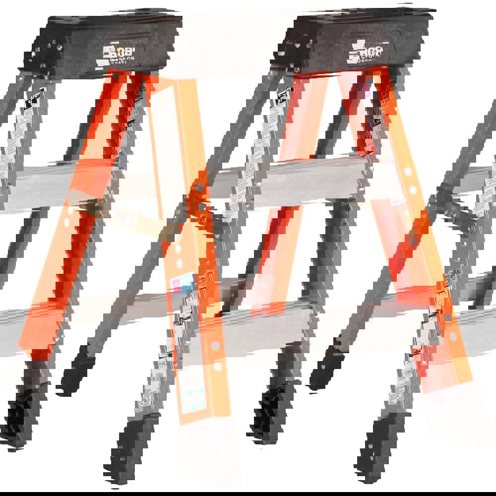 2-Step Fiberglass Step Ladder: Type IA, 2' High