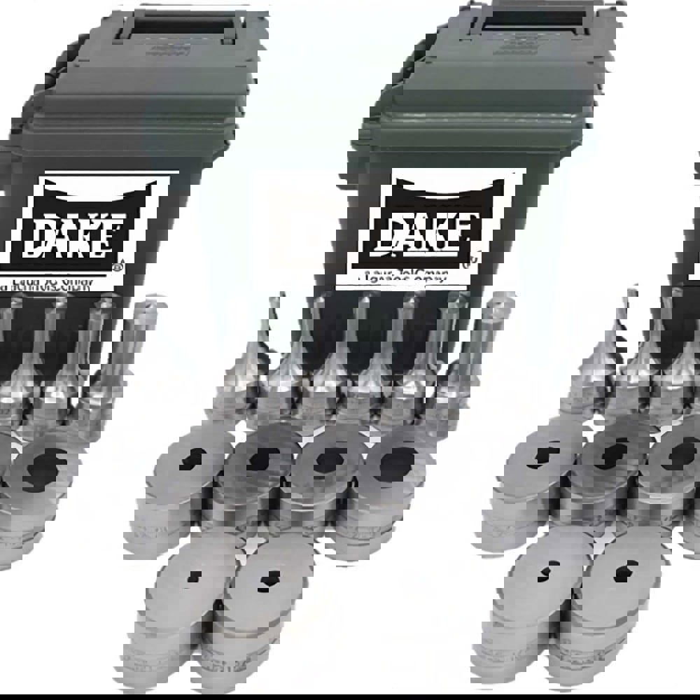 Ironworker Punch & Die Sets; Shape: Rectangle ; Die Length: 1.125in ; Die Width: 1.812 in ; Die Diameter: 7/32 in; 9/3.2 in; 11/32 in; 15/32 in; 19/32 in; 23/32 in ; Punch Length: 2.125in ; Punch Width: 1.25in