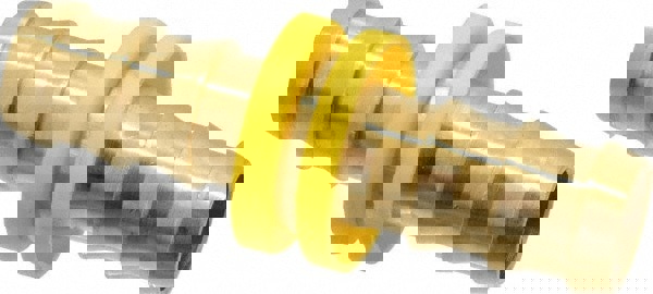 Barbed Push-On Hose Splicer: Brass, 5/8