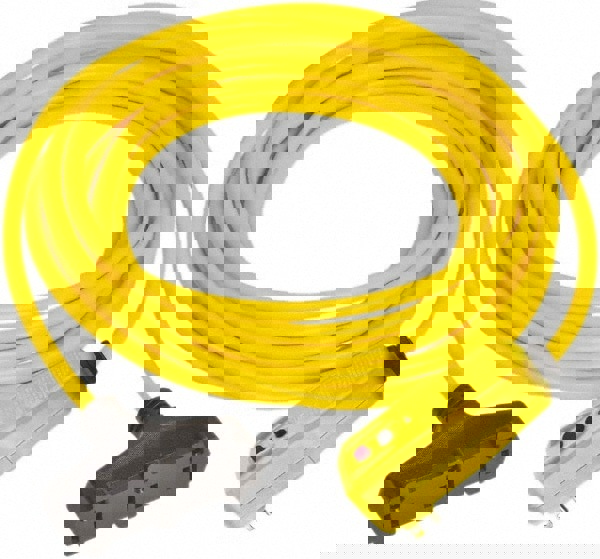 Right Angle GFCI Cord Set: 25' Cord, 15A, 125V