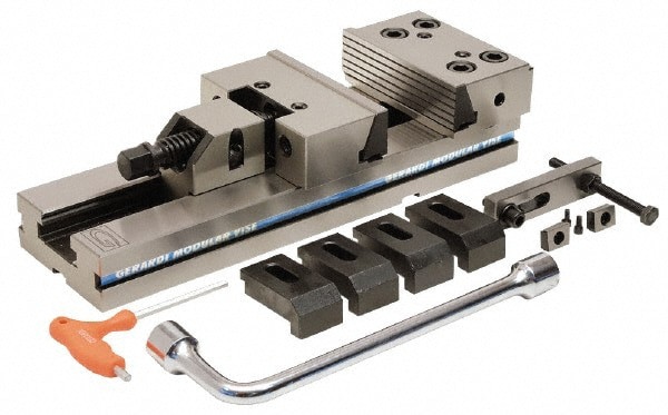 Modular Vise: 175 mm Jaw Width, 60 mm Jaw Height, 500 mm Max Jaw Capacity
