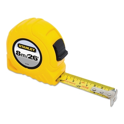 Tape Measure: 26' Long, 1