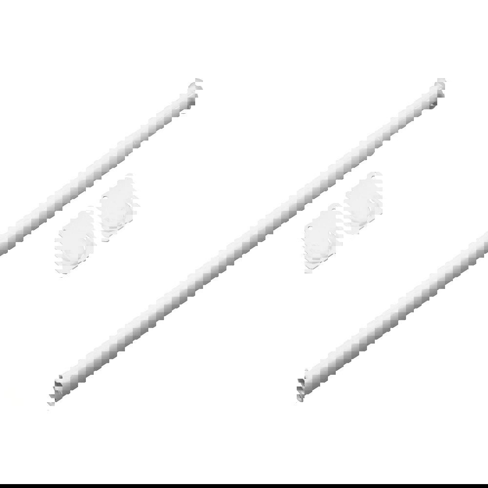 Closet Rods; Type: Adjustable Closet Rod ; Minimum Width: 30 (Inch); Finish Coating: White ; Maximum Width (Inch): 48