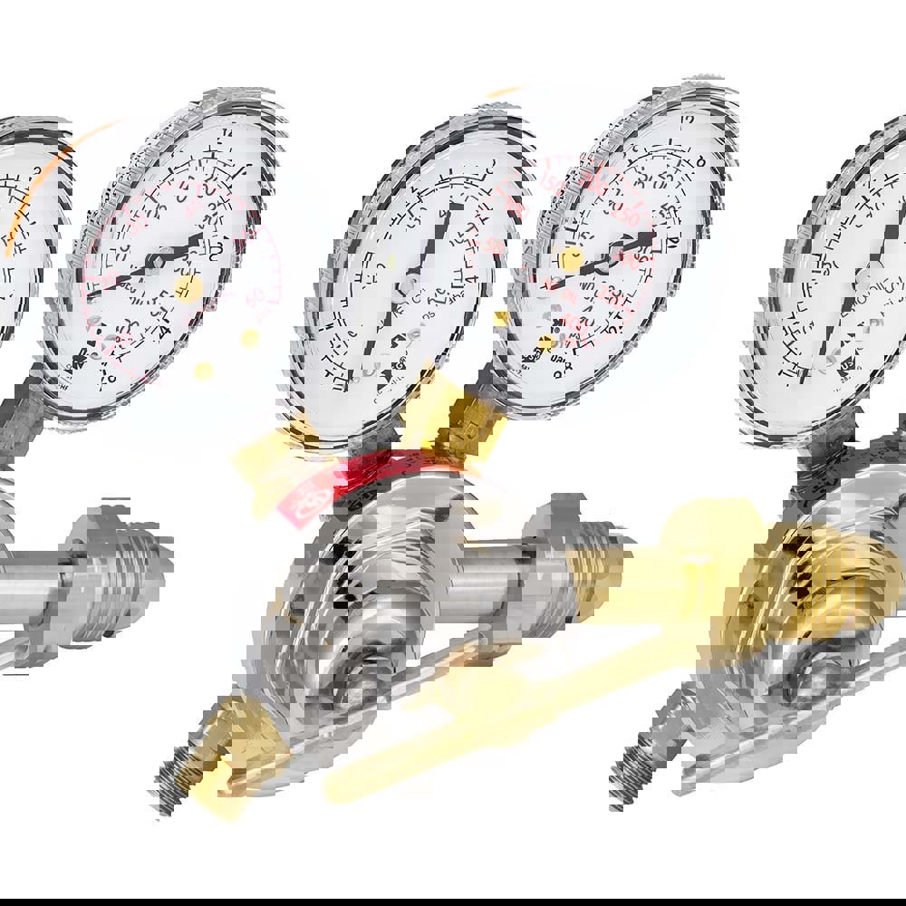 510 CGA Inlet Connection, B Fitting, 50 Max psi, Propane, Propylene, MAPP & Natural Gas Welding Regulator