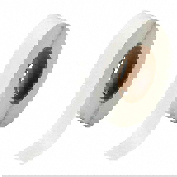 Label Maker Label: Clear & White, Vinyl, 3/4