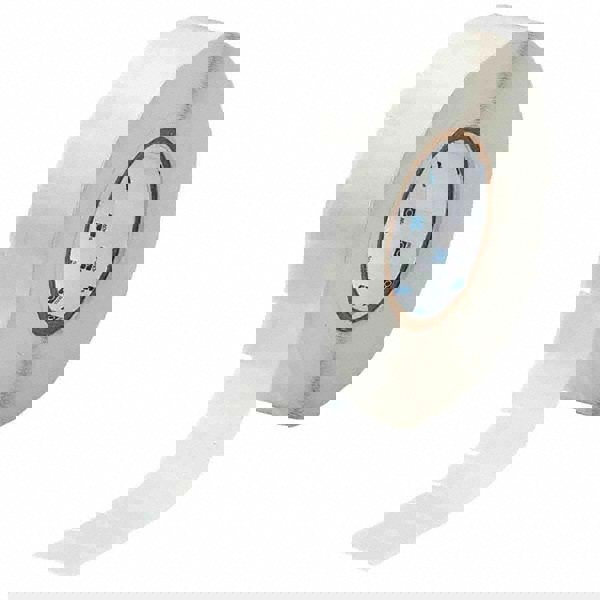 Label Maker Label: Clear & White, Vinyl, 3,500 per Roll