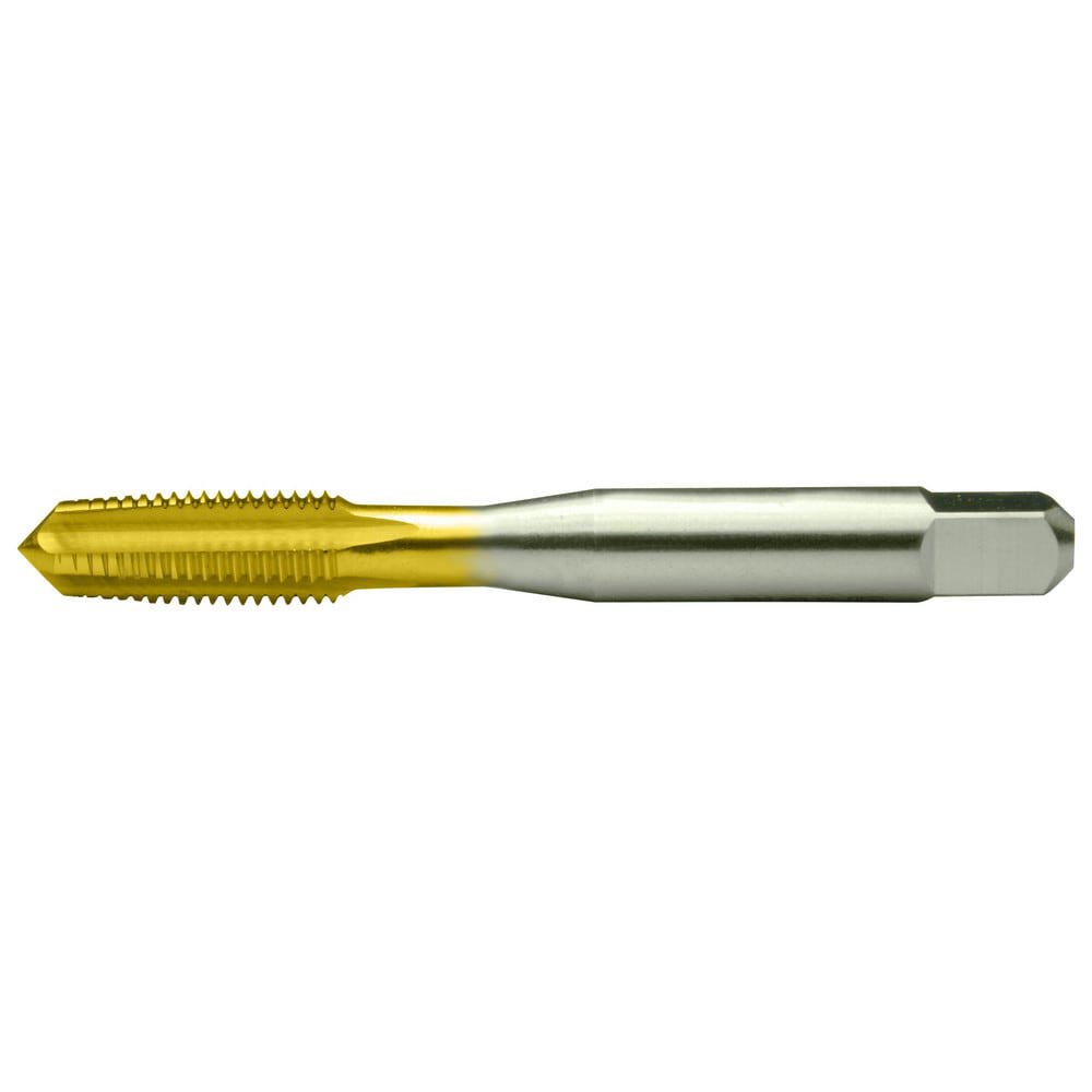 Straight Flute Tap: 3/8-16, UNC, 4 Flute, High-Speed Steel,
