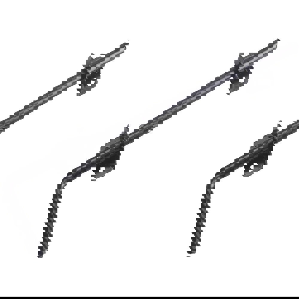 Slide Bolts; Bolt Type: Cane Bolt ; Length (Inch): 11.81 in ; Material: Steel ; Finish: Black